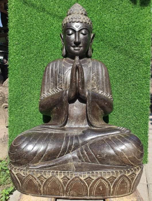 Stone Namaste Buddha Statue 39"